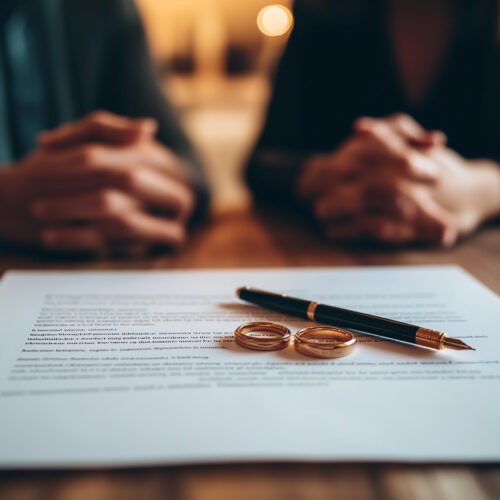 Rings on legal document